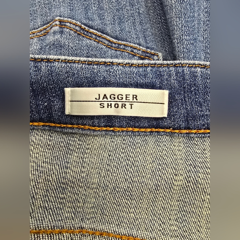 Vigoss Jagger Shorts Blue Denim Frayed Hem High-Rise Women's Plus Size 22 - Picture 6 of 7